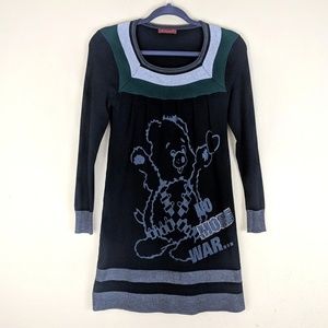 Sweater Dress Rhinestone Graphics Juniors